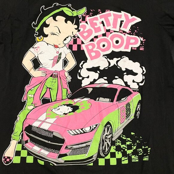 Betty Boop Pink Car Tshirt Womens Size Small Shirt - Picture 3 of 16